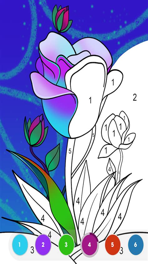 Paint by Number Coloring Game 12+ .